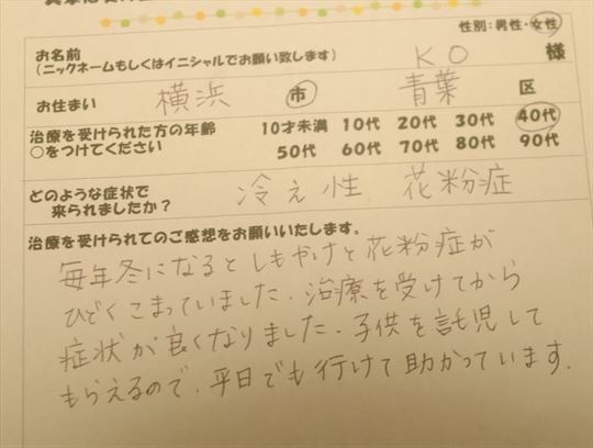 アトピー性皮膚炎・アレルギー性鼻炎・花粉症・喘息 - 心と体を